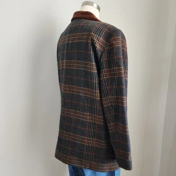 Vintage Plaid Blazer Size: 14P - Picture 8 of 16